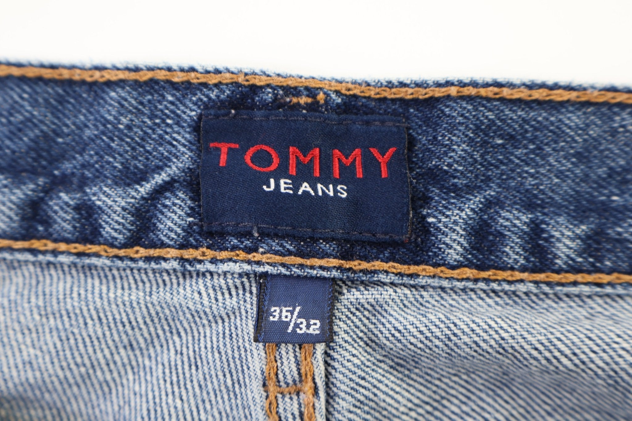 Tommy Hilfiger Embroidered Logo Dark Wash Denim Jeans - Pants - Thrifted Threads