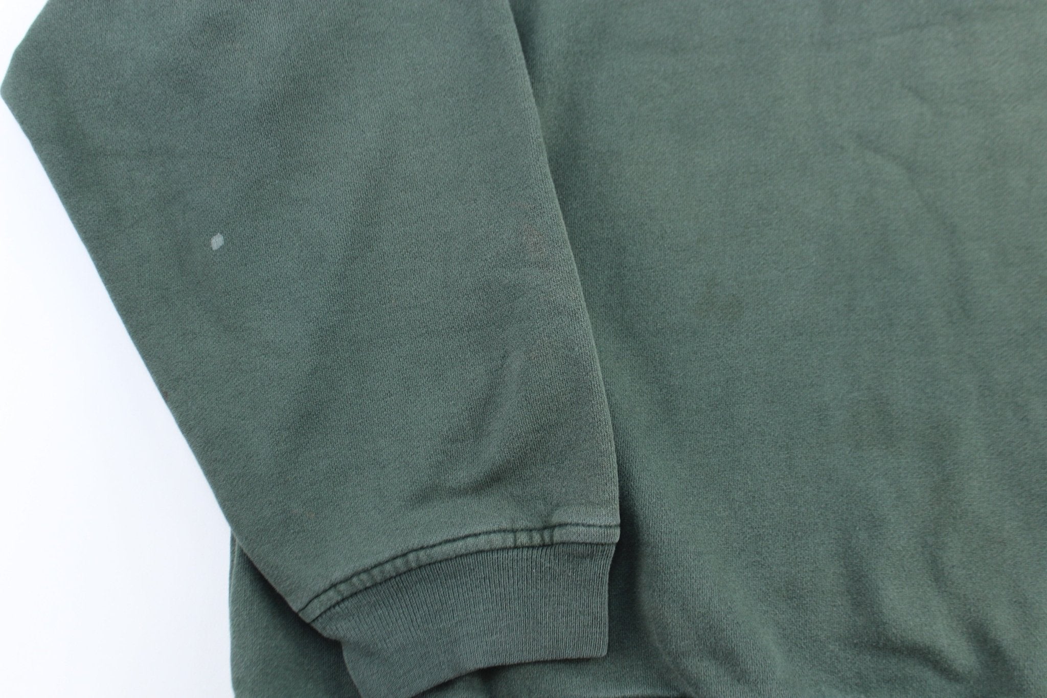 Tommy Hilfiger Embroidered Logo Green Sweatshirt - ThriftedThreads.com