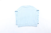 Tommy Hilfiger Embroidered Logo Light Blue Sweater - ThriftedThreads.com