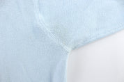 Tommy Hilfiger Embroidered Logo Light Blue Sweater - ThriftedThreads.com