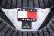 Tommy Hilfiger Embroidered Logo Striped Sweater - Sweater - Thrifted Threads