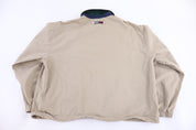 Tommy Hilfiger Embroidered Logo Tan Full Zip Jacket - Jacket - Thrifted Threads