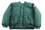 Tommy Hilfiger Embroidered Patch Full Zip Puffer Jacket - Jacket - Thrifted Threads