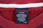 Tommy Hilfiger Jeans Maroon Pullover Sweater - Sweater - Thrifted Threads
