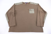 Tommy Hilfiger Khaki Waffle LS T-shirt - Shirts & Tops - Thrifted Threads