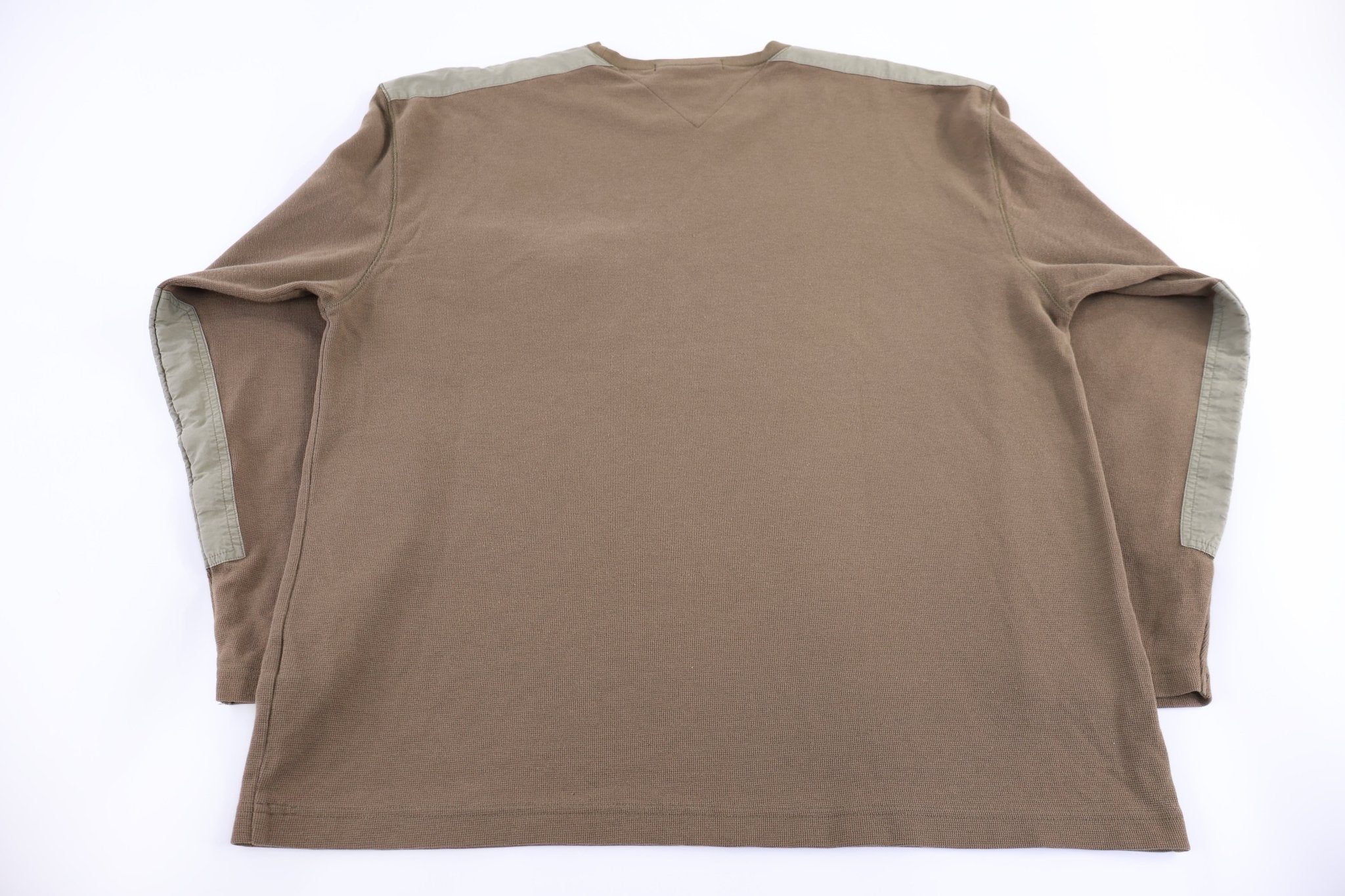 Tommy Hilfiger Khaki Waffle LS T-shirt - Shirts & Tops - Thrifted Threads