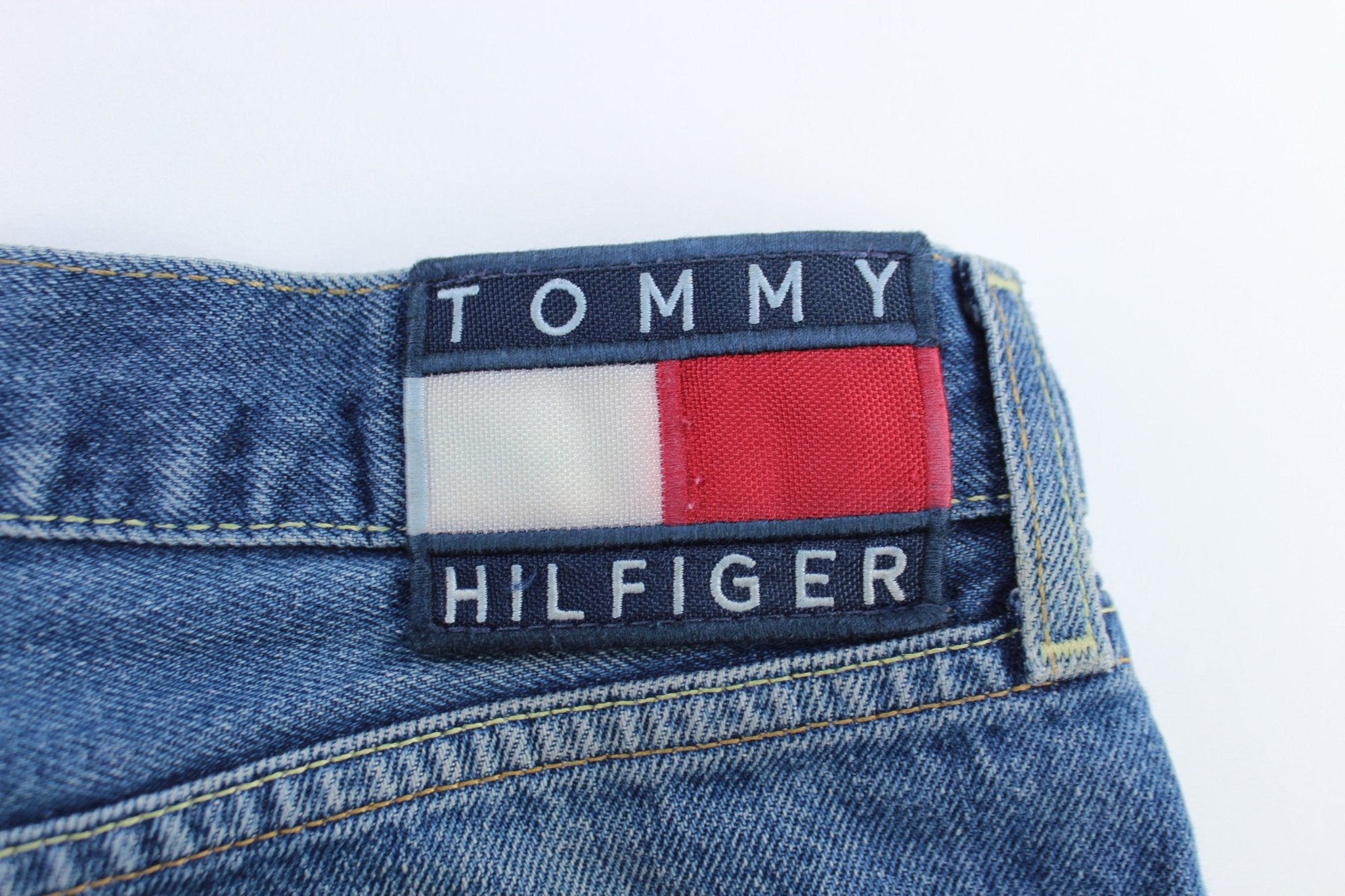 Tommy Hilfiger Logo Patch Denim Jeans - ThriftedThreads.com