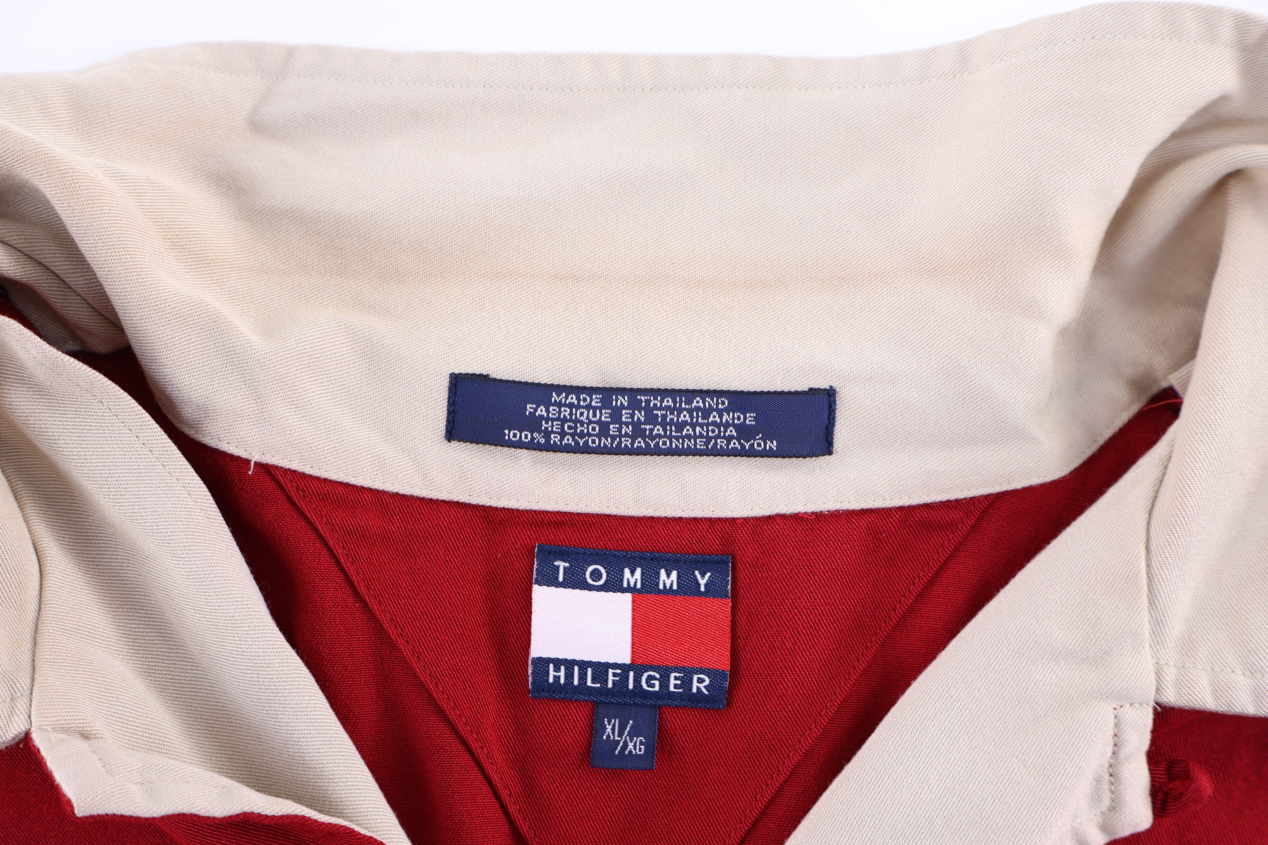 Tommy Hilfiger Racing Red Sleep Button Down - Button Ups/Downs - Thrifted Threads