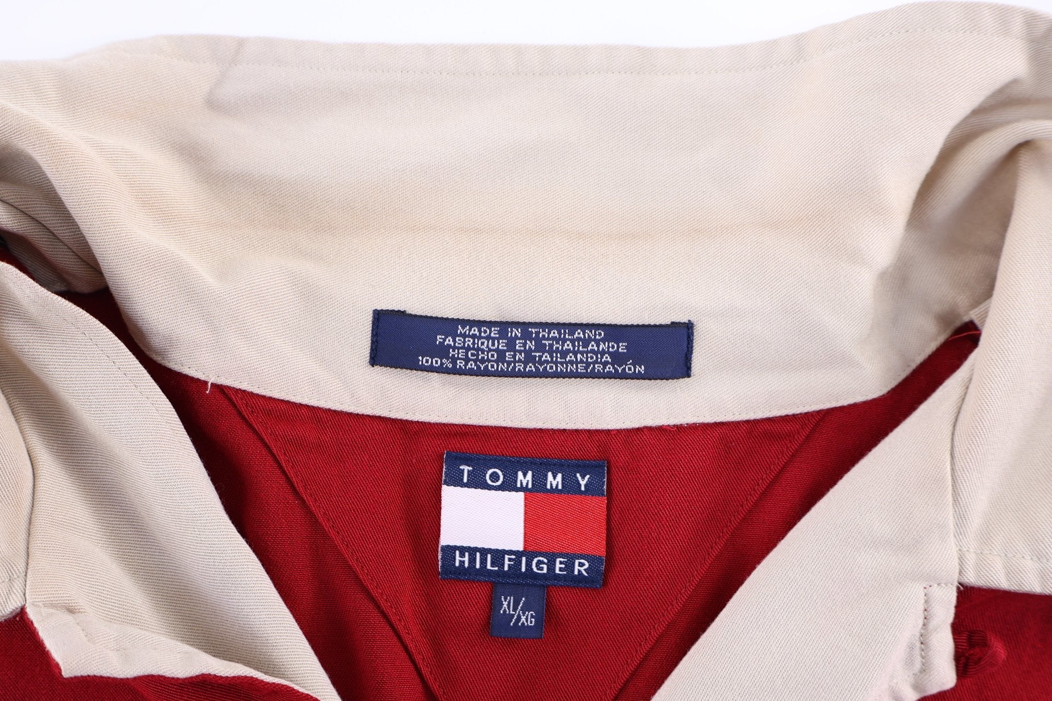 Tommy Hilfiger Racing Red Sleep Button Down - Button Ups/Downs - Thrifted Threads