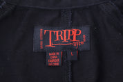 Tripp NYC Goth Full Zip Trench Coat - Jacket - Thrifted Threads