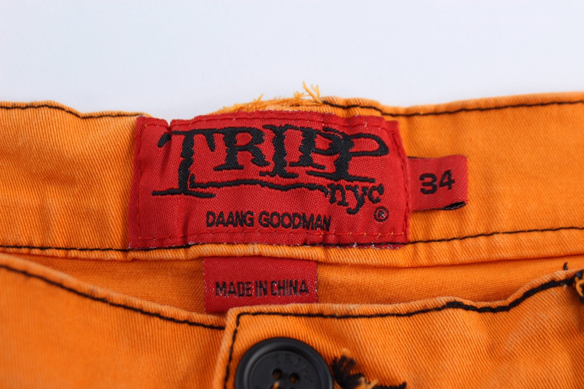 Tripp NYC Orange Pants - ThriftedThreads.com