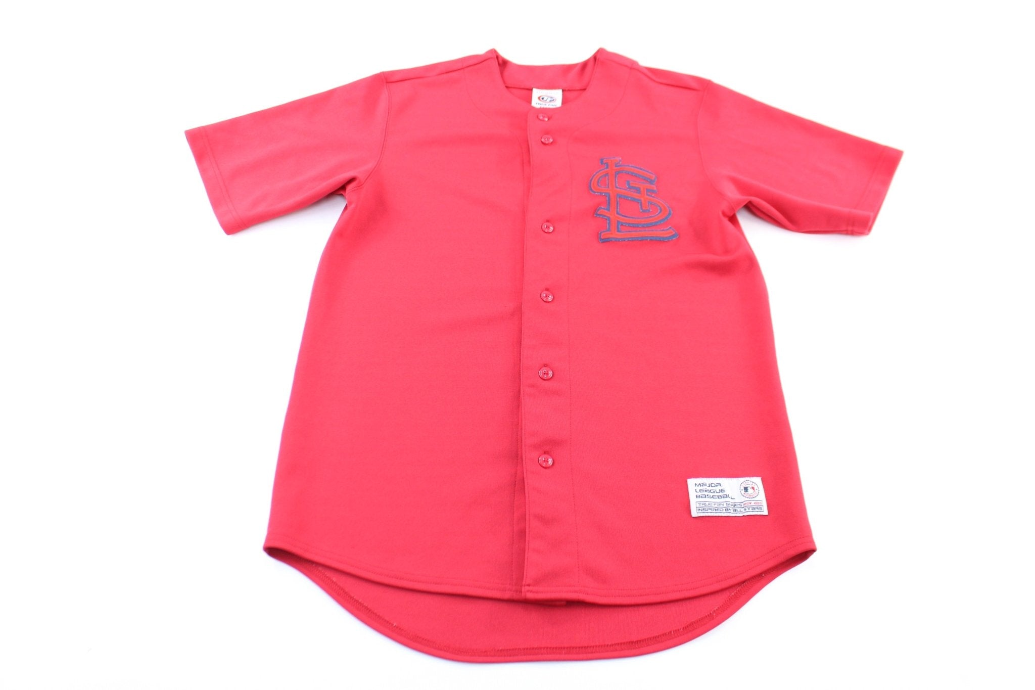 True Fan Embroidered St. Louis Cardinals Baseball Jersey - ThriftedThreads.com