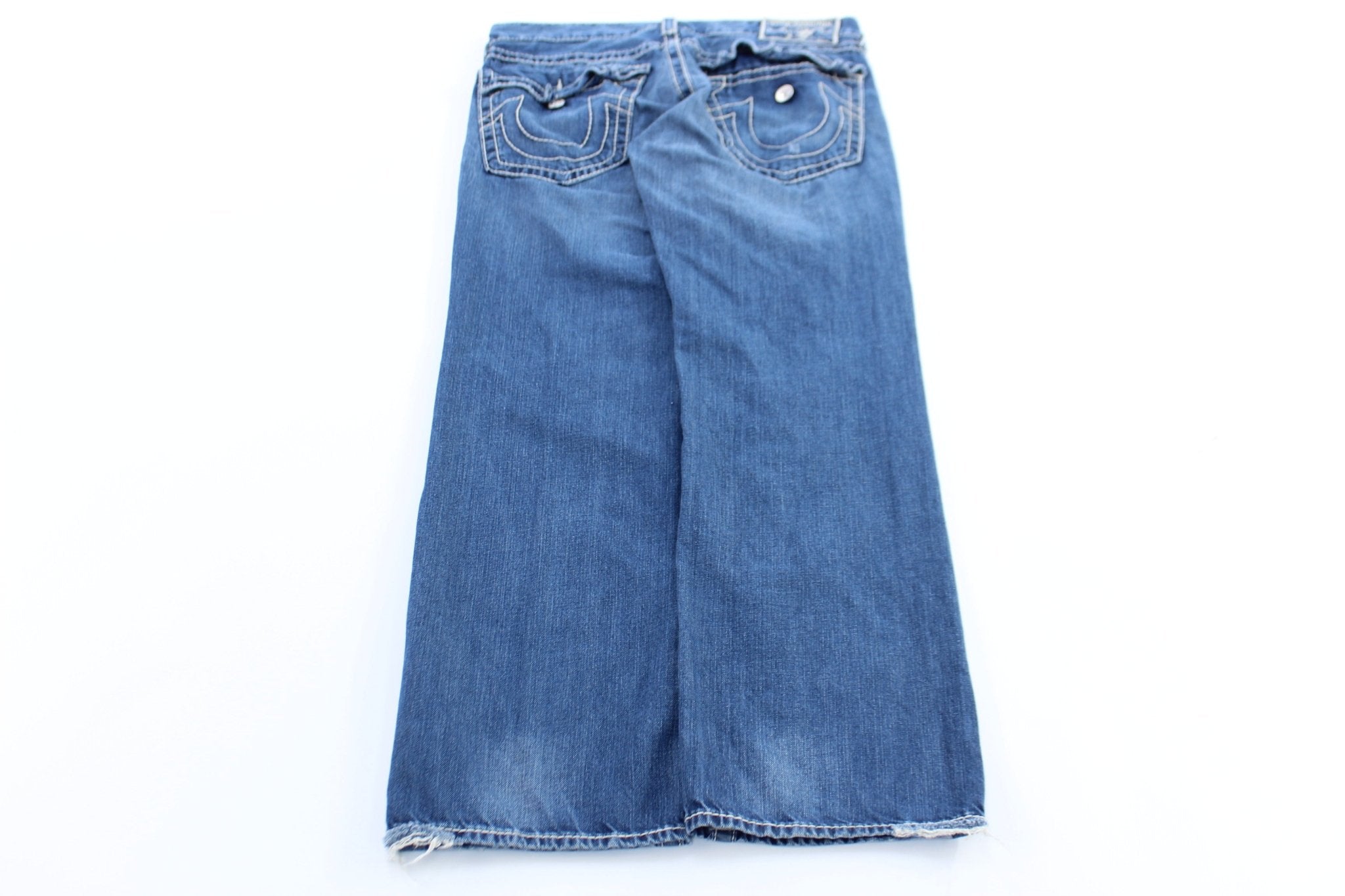 True Religion Embroidered Straight Denim Jeans - ThriftedThreads.com