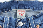 True Religion Embroidered Straight Denim Jeans - ThriftedThreads.com