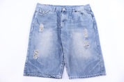 True Religion Light Wash Denim Shorts - Thrifted Threads