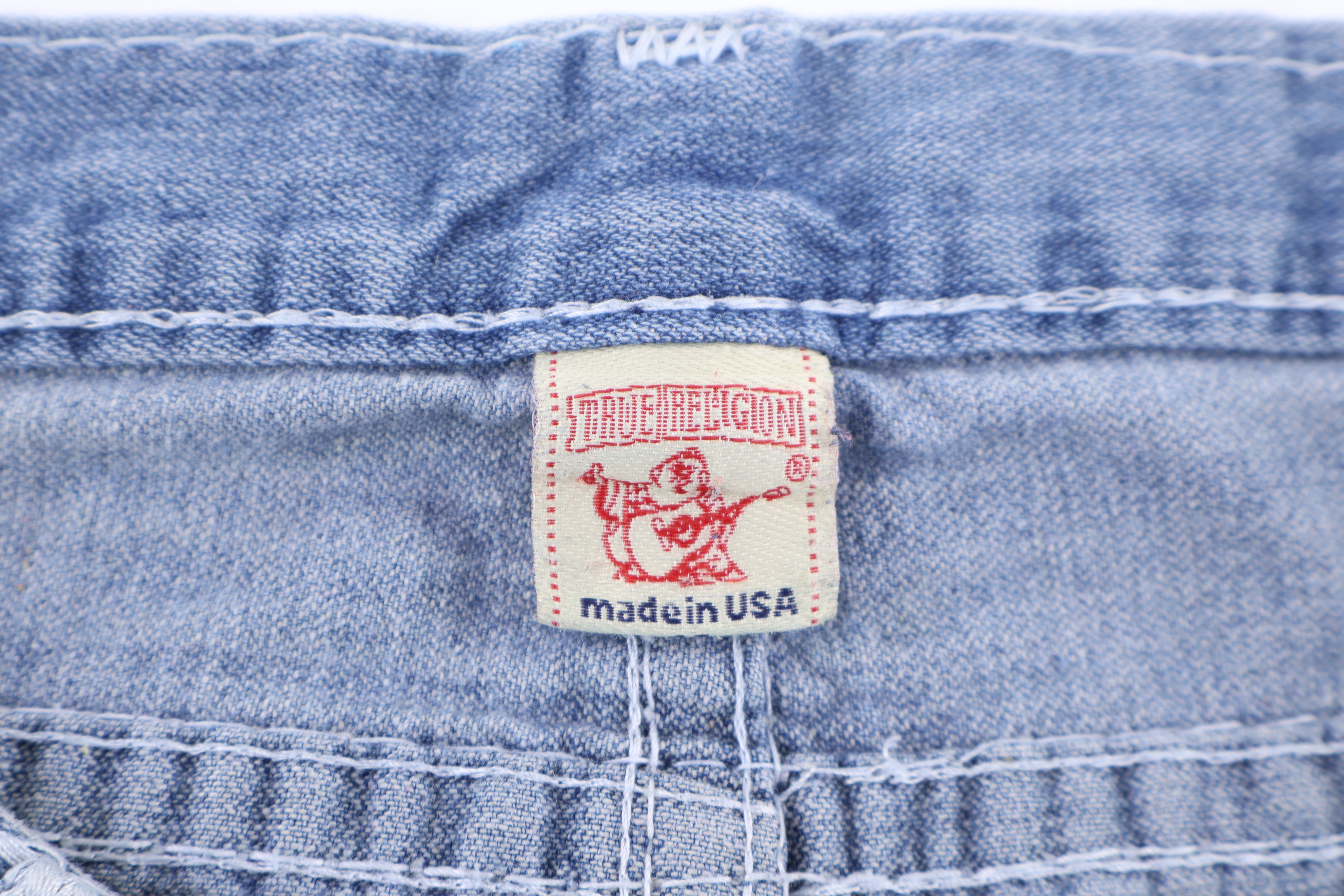 True Religion Light Wash Denim Shorts - Thrifted Threads