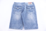 True Religion Light Wash Denim Shorts - Thrifted Threads