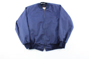 Unitog Navy Blue Quilted Zip Up Jacket - ThriftedThreads.com