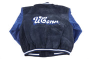 University of Connecticut Full Leather Suede Jacket - Jacket - Thrifted Threads