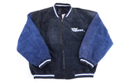 University of Connecticut Full Leather Suede Jacket - Jacket - Thrifted Threads