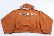University of Texas Longhorns Embroidered Orange Pullover Hoodie - ThriftedThreads.com