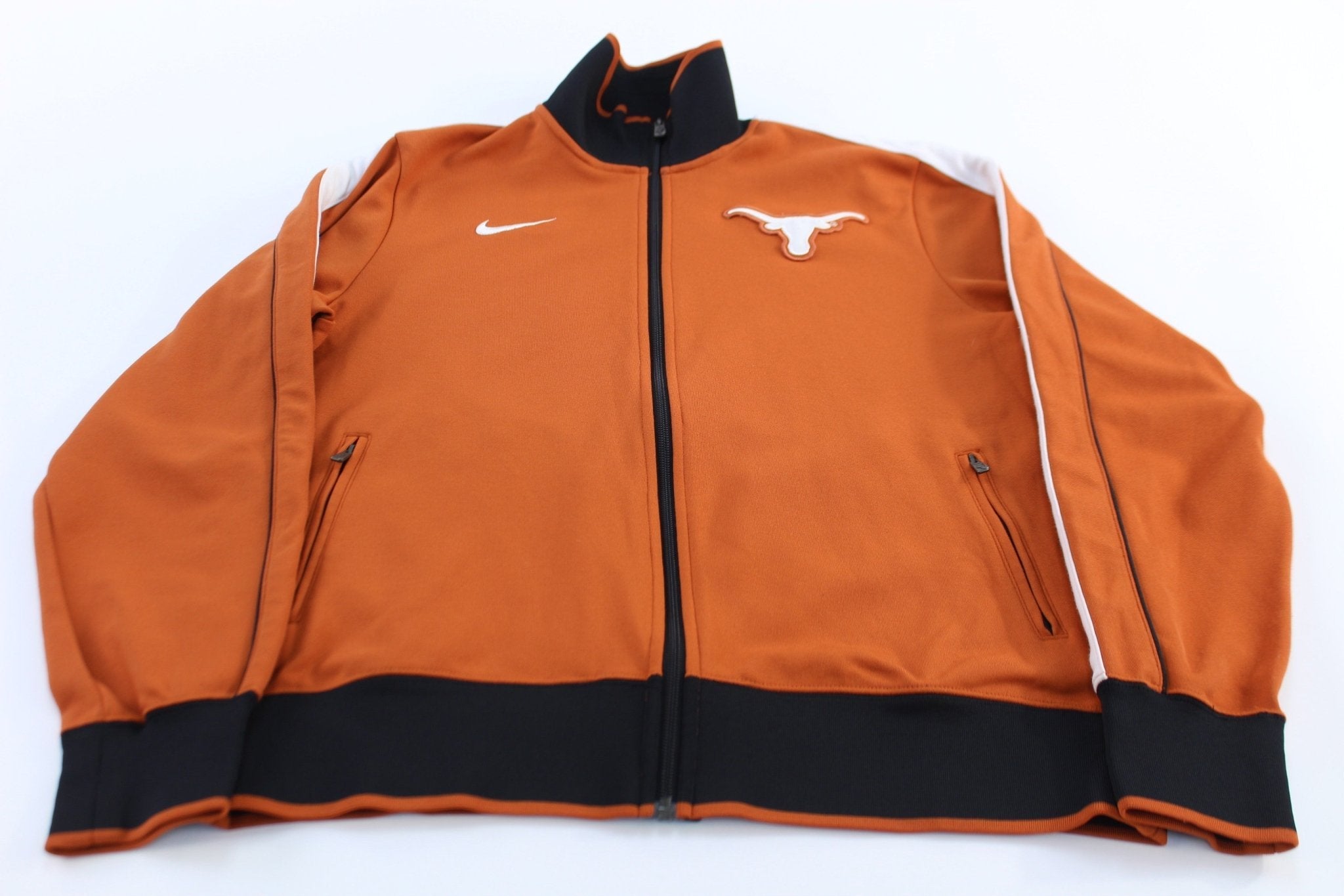 University of Texas Longhorns Striped Nike Track Jacket - Jackets - Thrifted Threads
