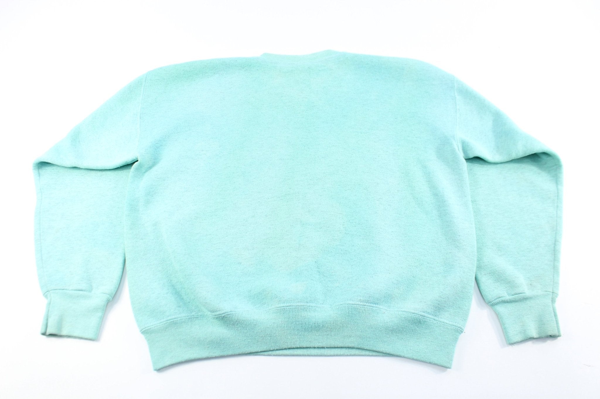 USA Olympics Embroidered Logo Seafoam Sweatshirt - Sweatshirts - Thrifted Threads