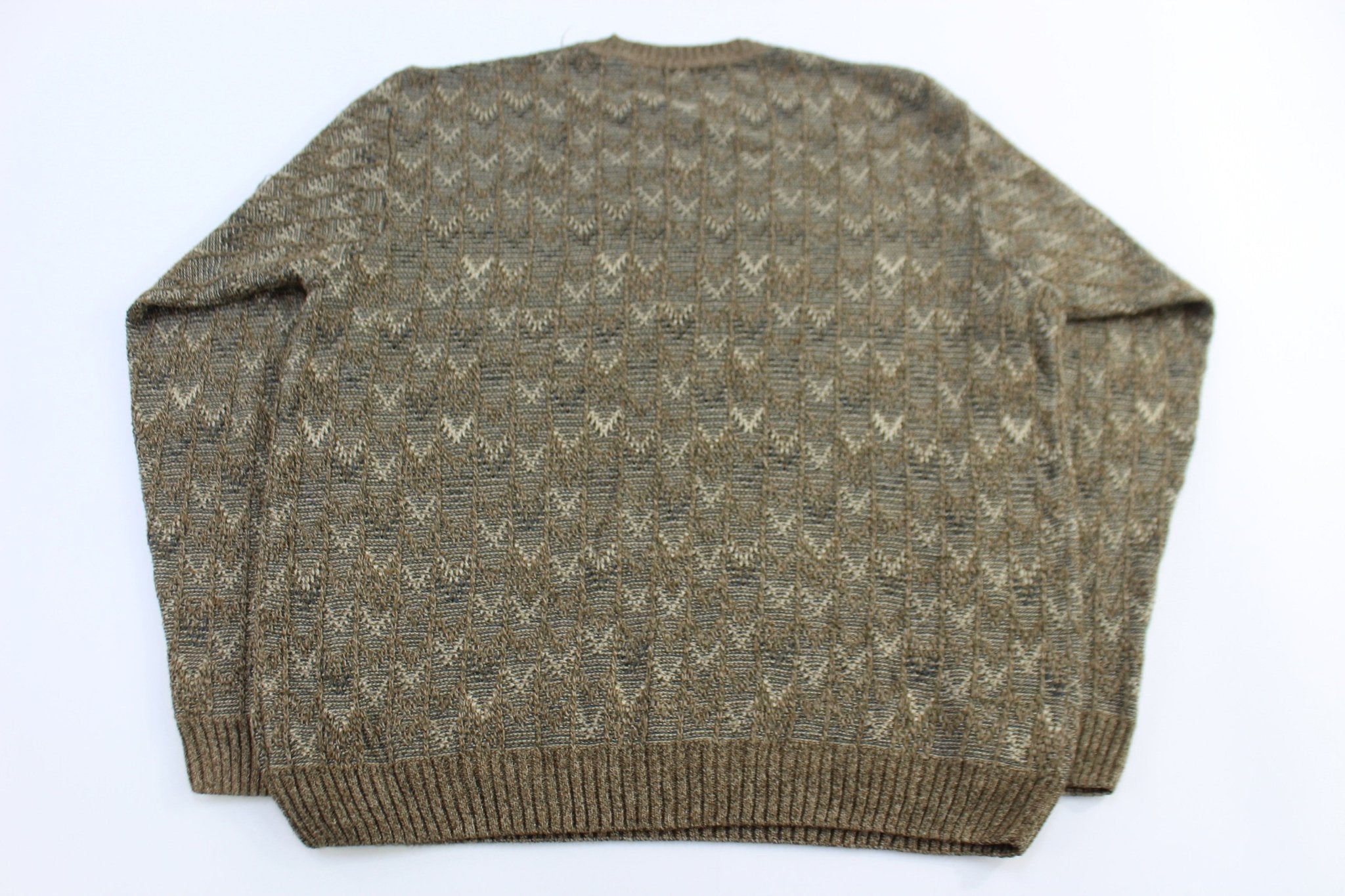 Van Heusen Multipatterned Knit Sweater - Sweater - Thrifted Threads