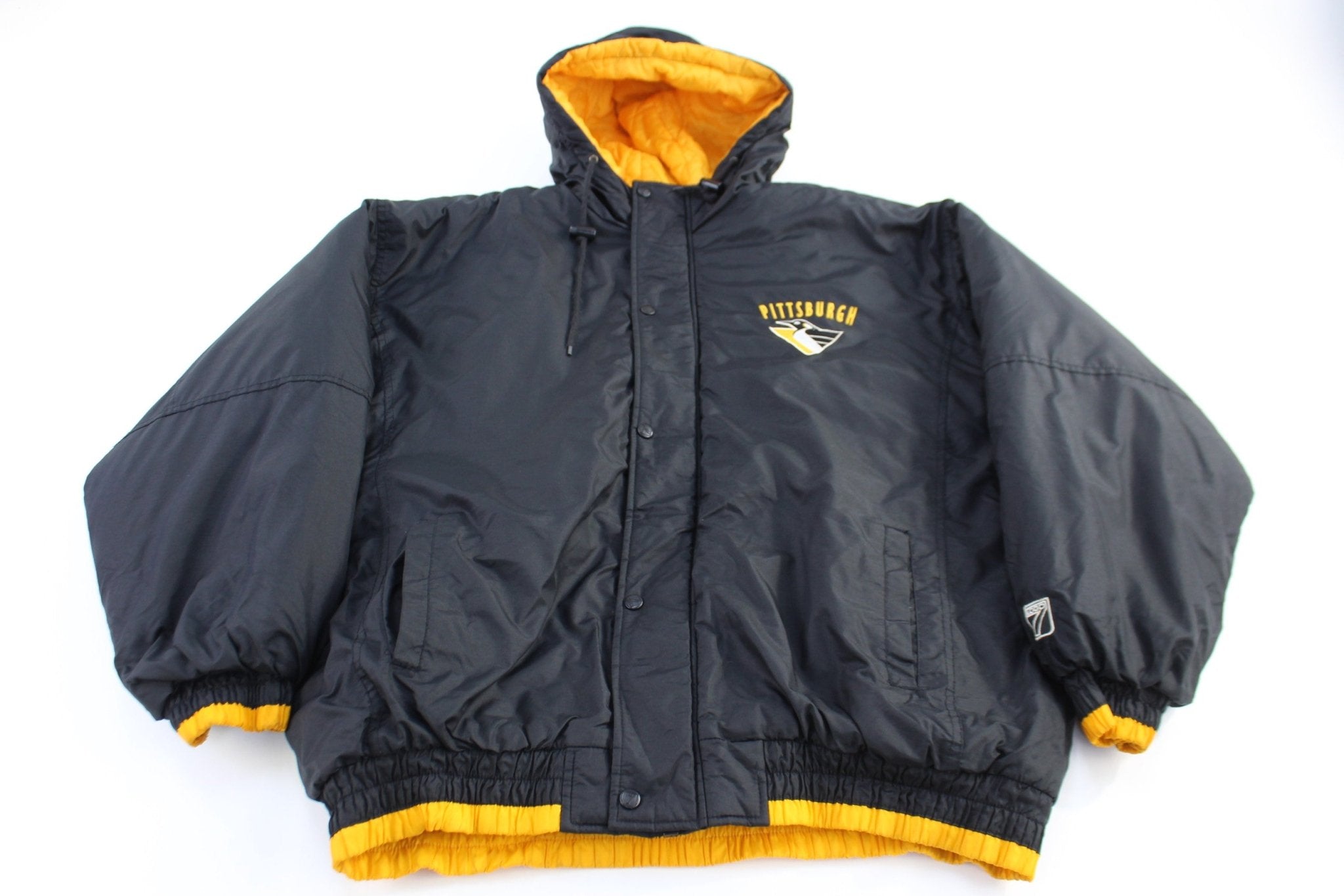 Vintage 7 Logo Pittsburgh Penguins Football Full Zip Jacket - Jacket - Thrifted Threads
