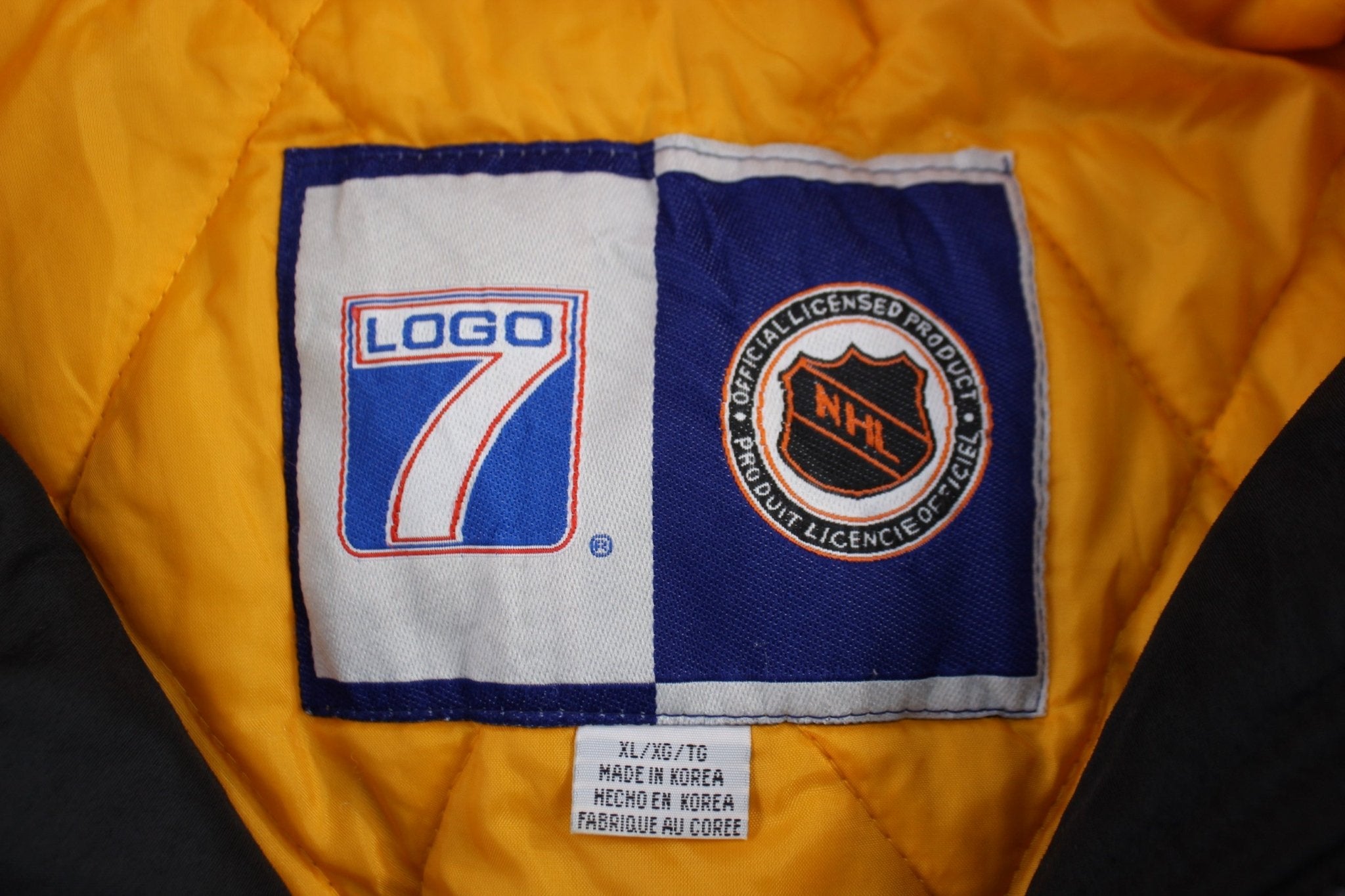 Vintage 7 Logo Pittsburgh Penguins Football Full Zip Jacket - Jacket - Thrifted Threads