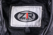 Vintage A1R Apparel Black Full Zip Leather Jacket - Jacket - Thrifted Threads