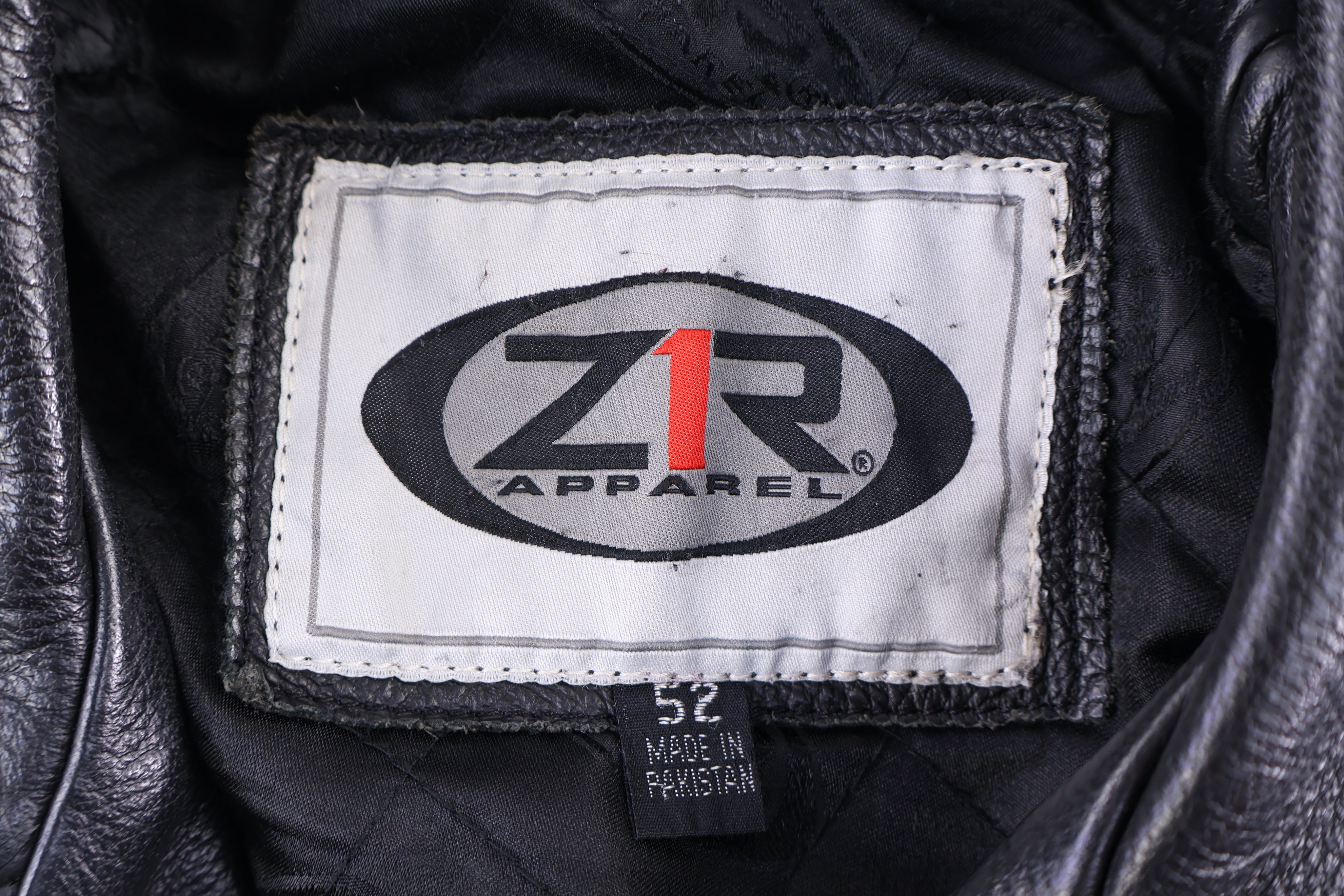 Vintage A1R Apparel Black Full Zip Leather Jacket - Jacket - Thrifted Threads