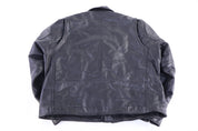 Vintage A1R Apparel Black Full Zip Leather Jacket - Jacket - Thrifted Threads