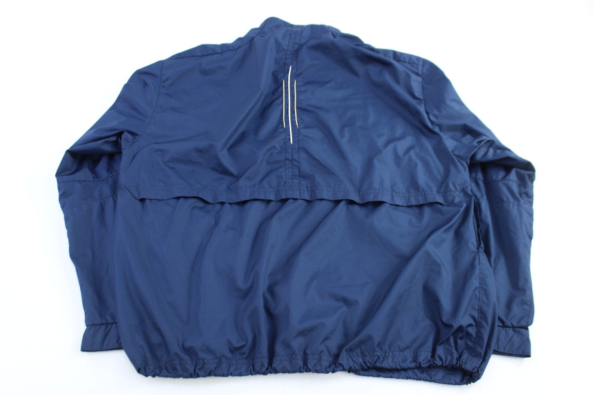 Vintage Adidas Blue Quarter Zip Windbreaker - Jacket - Thrifted Threads