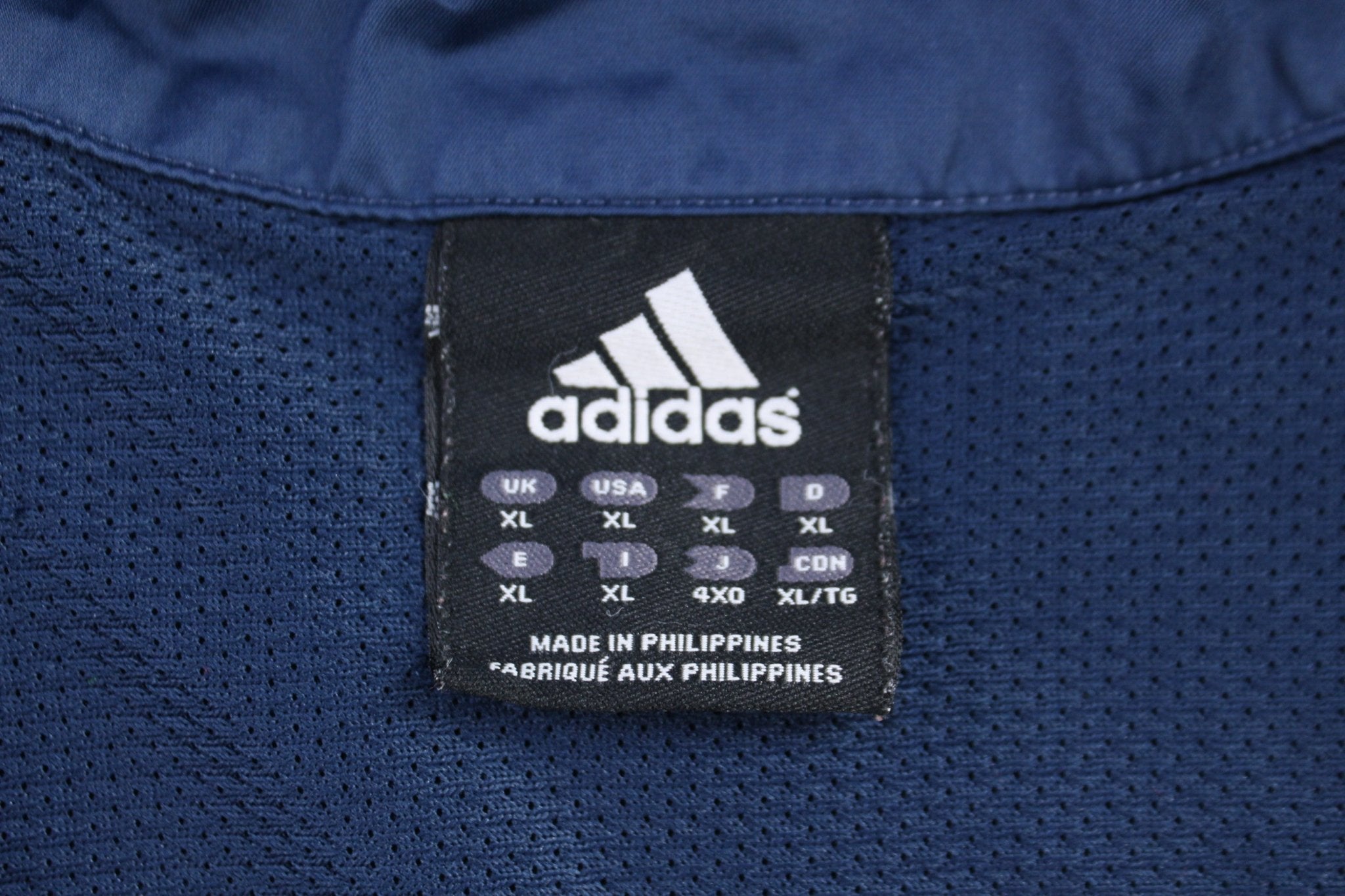 Vintage Adidas Blue Quarter Zip Windbreaker - Jacket - Thrifted Threads