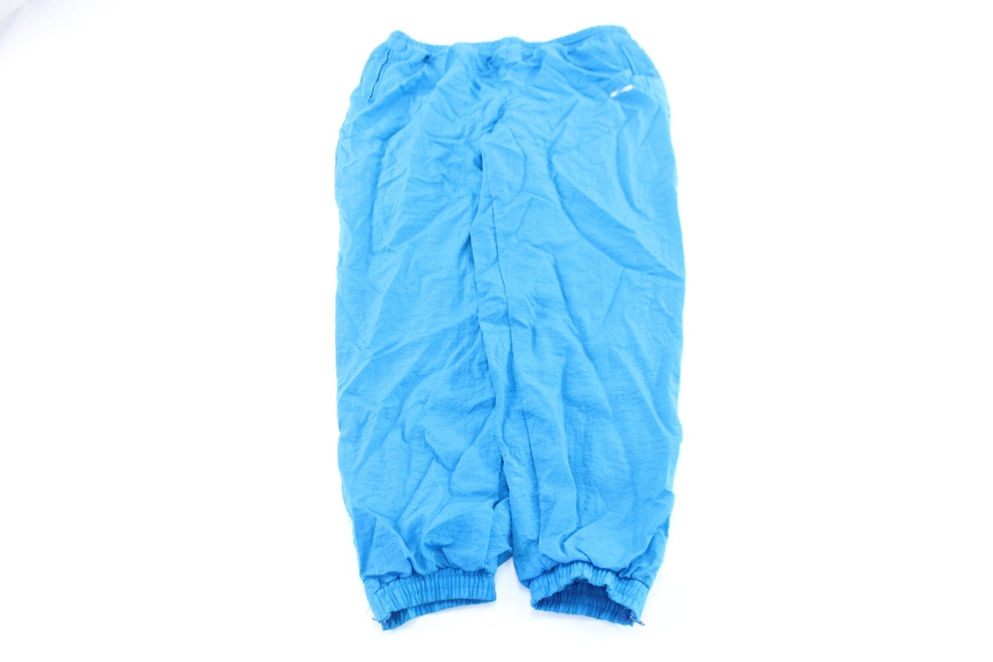 Vintage Adidas Embroidered Logo Aqua Track Pants - Pants/Shorts - Thrifted Threads