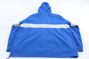 Vintage Adidas Embroidered Logo Blue, Green & White Pullover Jacket - ThriftedThreads.com