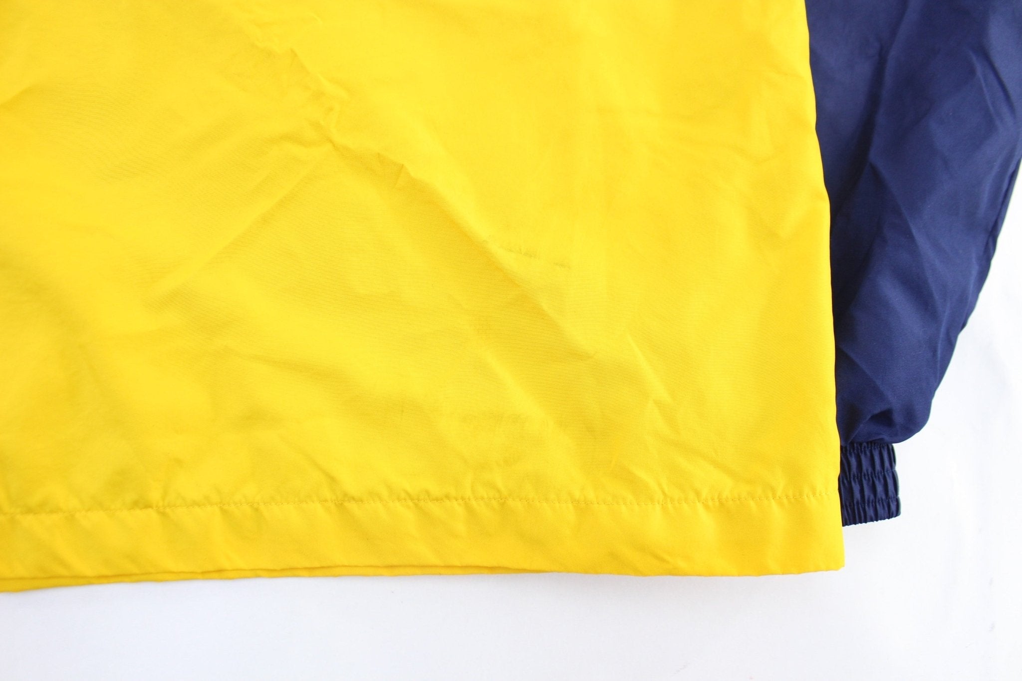 Vintage Adidas Embroidered Logo Blue, Silver, & Yellow Zip Up Jacket - Jacket - Thrifted Threads