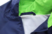 Vintage Adidas Embroidered Logo Blue & Striped Striped Pullover Jacket - ThriftedThreads.com