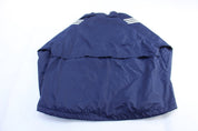 Vintage Adidas Embroidered Logo Blue & White Striped Zip Up Jacket - ThriftedThreads.com