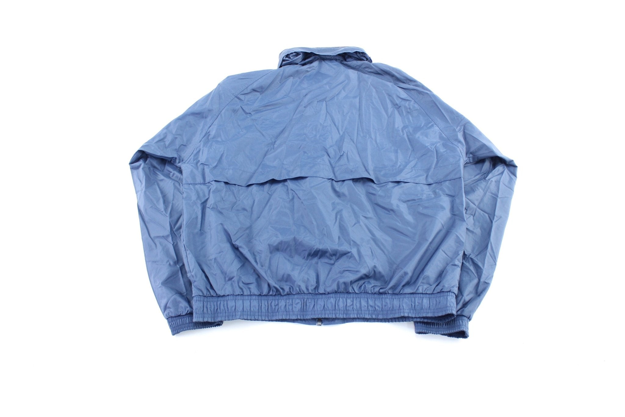 Vintage Adidas Embroidered Logo Blue & Yellow Striped Zip Up Jacket - ThriftedThreads.com