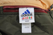 Vintage Adidas Embroidered Logo Green & Orange Reversible Zip Up Jacket - ThriftedThreads.com