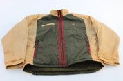 Vintage Adidas Embroidered Logo Green & Orange Reversible Zip Up Jacket - ThriftedThreads.com