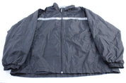 Vintage Adidas Embroidered Logo Grey & Black Zip Up Jacket - ThriftedThreads.com