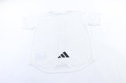 Vintage Adidas Embroidered Logo White Mesh Baseball Jersey - ThriftedThreads.com