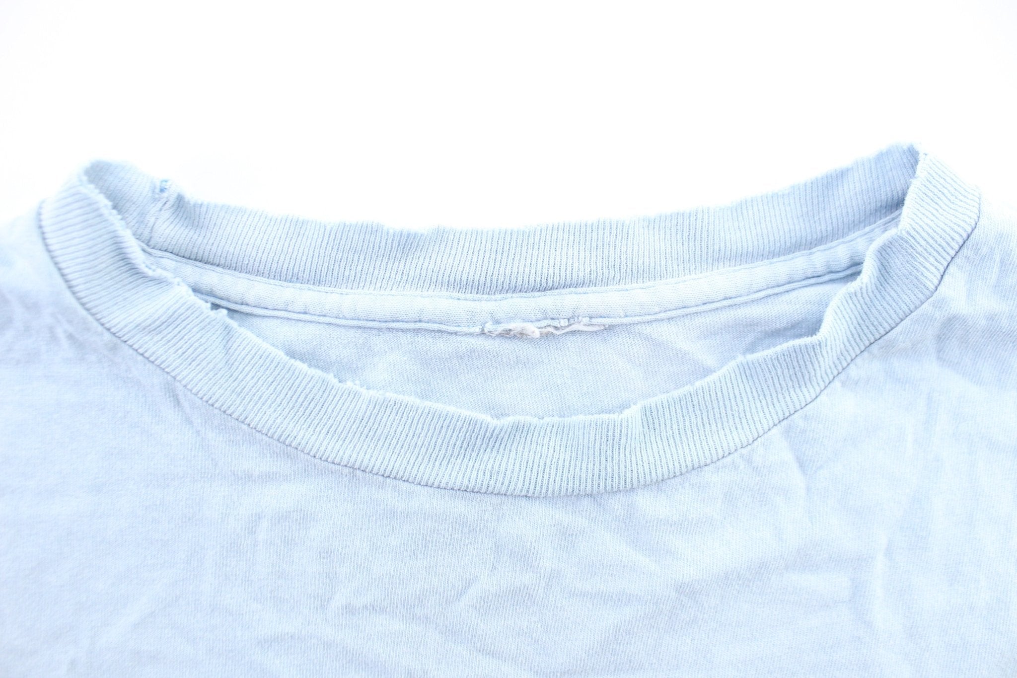 Vintage Adidas Logo Light Blue Tank Top - ThriftedThreads.com