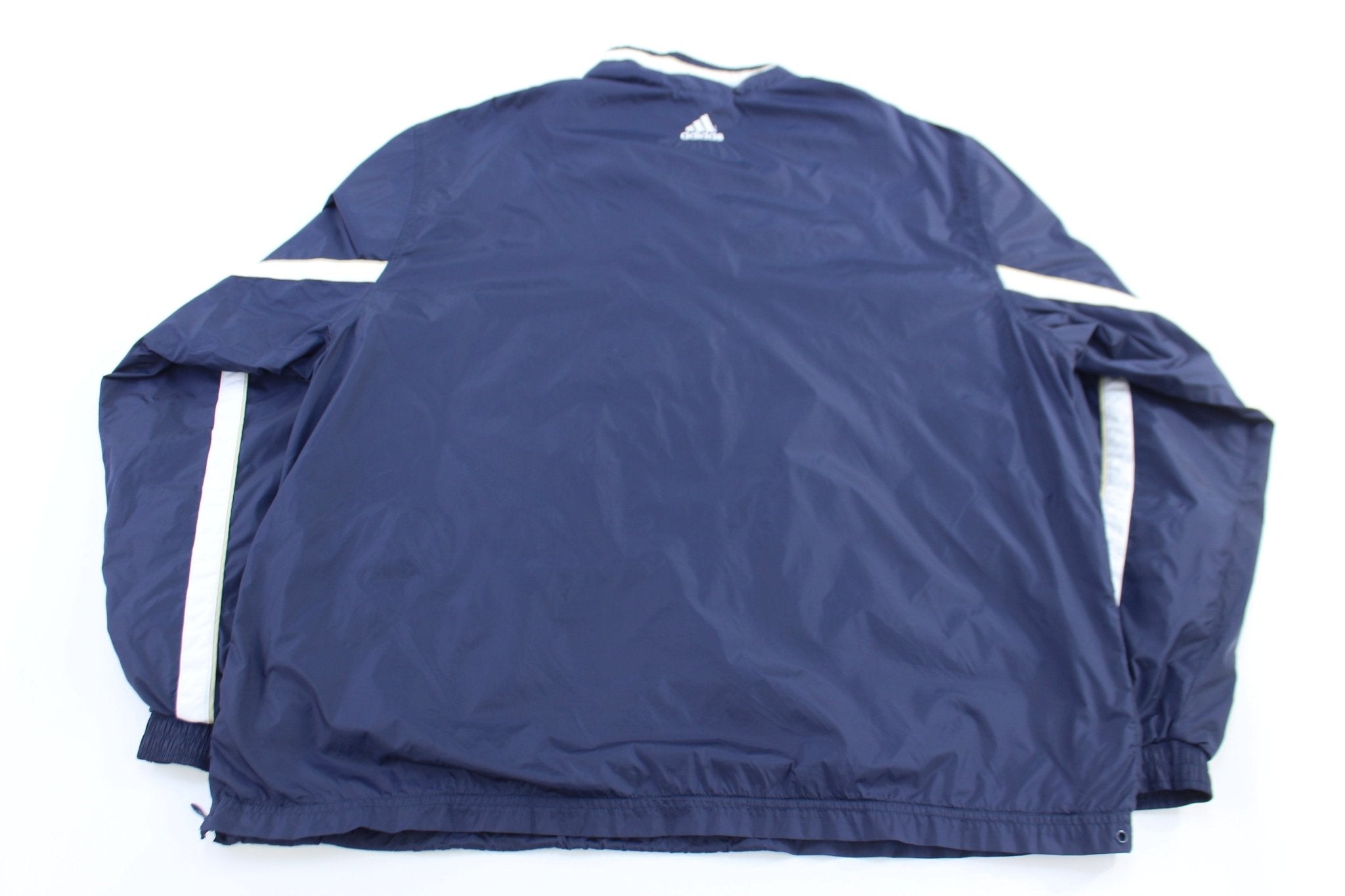 Vintage Adidas University of Notre Dame Quarter Zip Windbreaker - ThriftedThreads.com