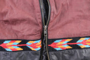 Vintage Adler Southwestern Leather Zip Up Jacket - ThriftedThreads.com