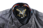 Vintage Adler Southwestern Leather Zip Up Jacket - ThriftedThreads.com