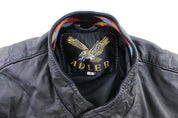Vintage Adler Southwestern Leather Zip Up Jacket - Jacket - Thrifted Threads